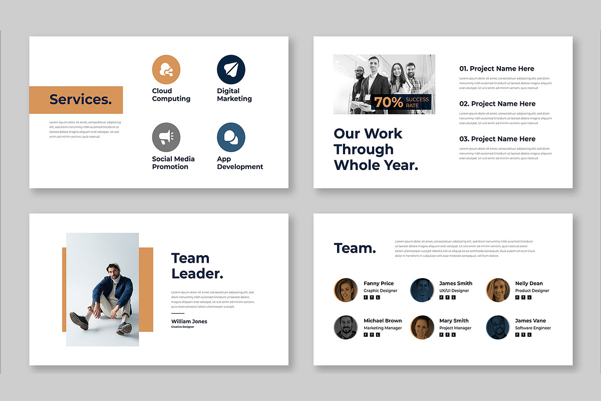 Annual Report PowerPoint Template, a Presentation Template by Mighty-Slide (Photo 3 of 6)