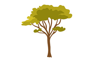 Tree. Eco concept of nature plant, an Object Illustration by the8monkey