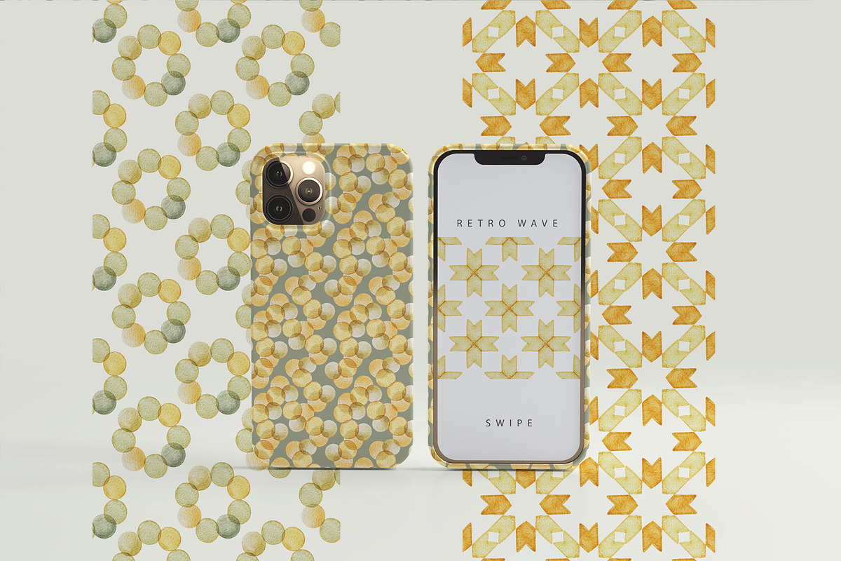 60 Retro Watercolor Patterns, a Pattern Graphic by ArtPavo (Photo 8 of 13)