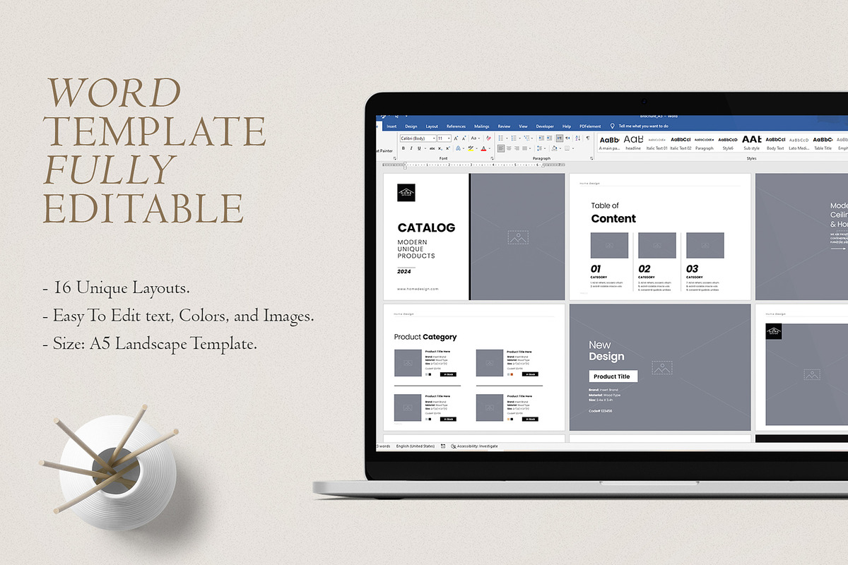 A5 Landscape Brochure Catalog, a Brochure Template by Creativity-Design (Photo 9 of 9)