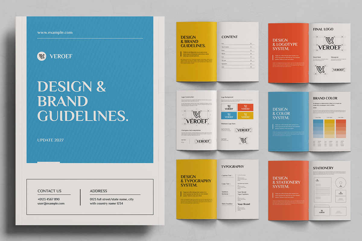 Brand Guideline Layout, a Stationery Template by ContestDesign (Photo 1 of 3)