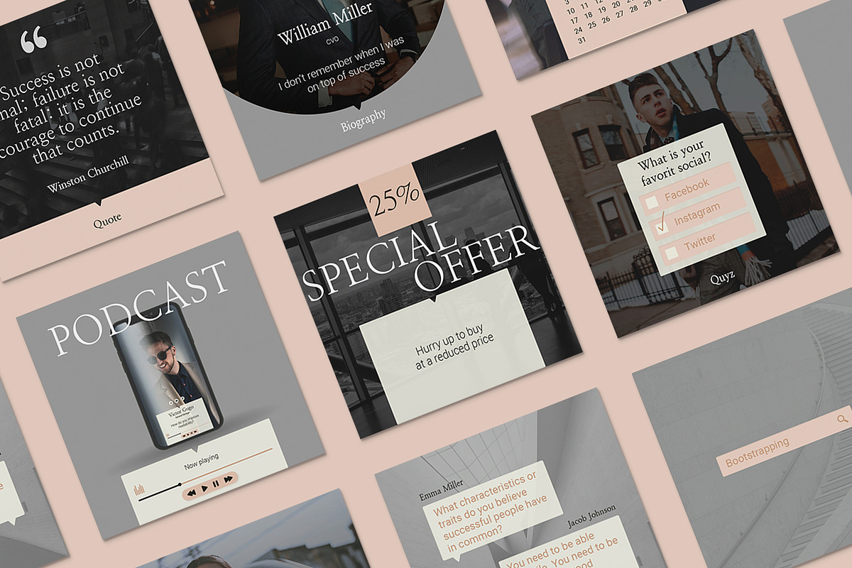 Insta Coach Notifications Templates, a Social Media Template by BlancheStudio (Photo 7 of 7)