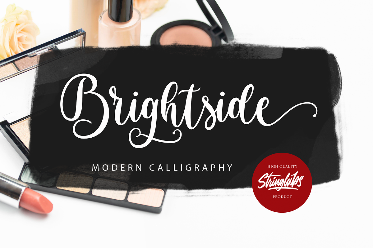 Brightside - Modern Calligraphy Font, a Script Font by StringLabs (Photo 1 of 13)