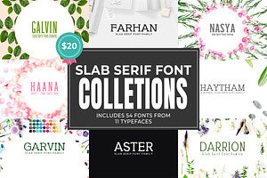 Sale Slab Serif Font Bundle