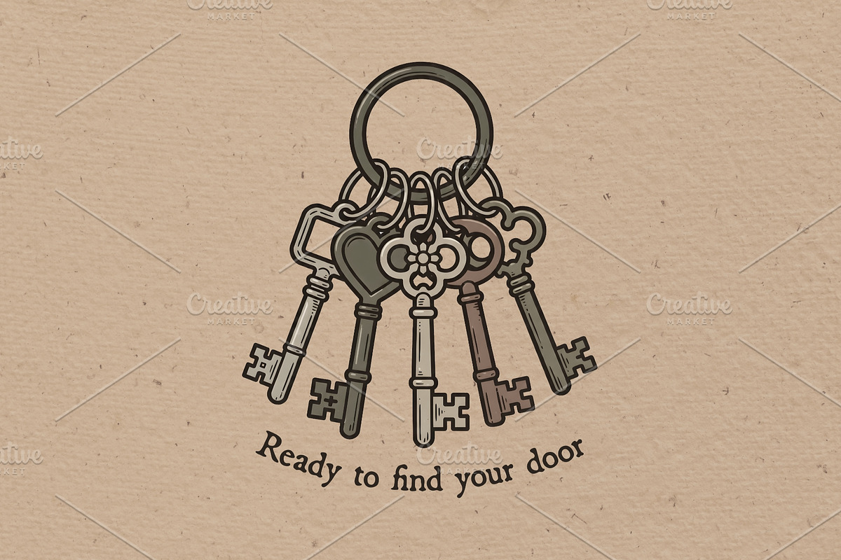 Ready to find your door, an Object Illustration by Vectorlina (Photo 1 of 4)
