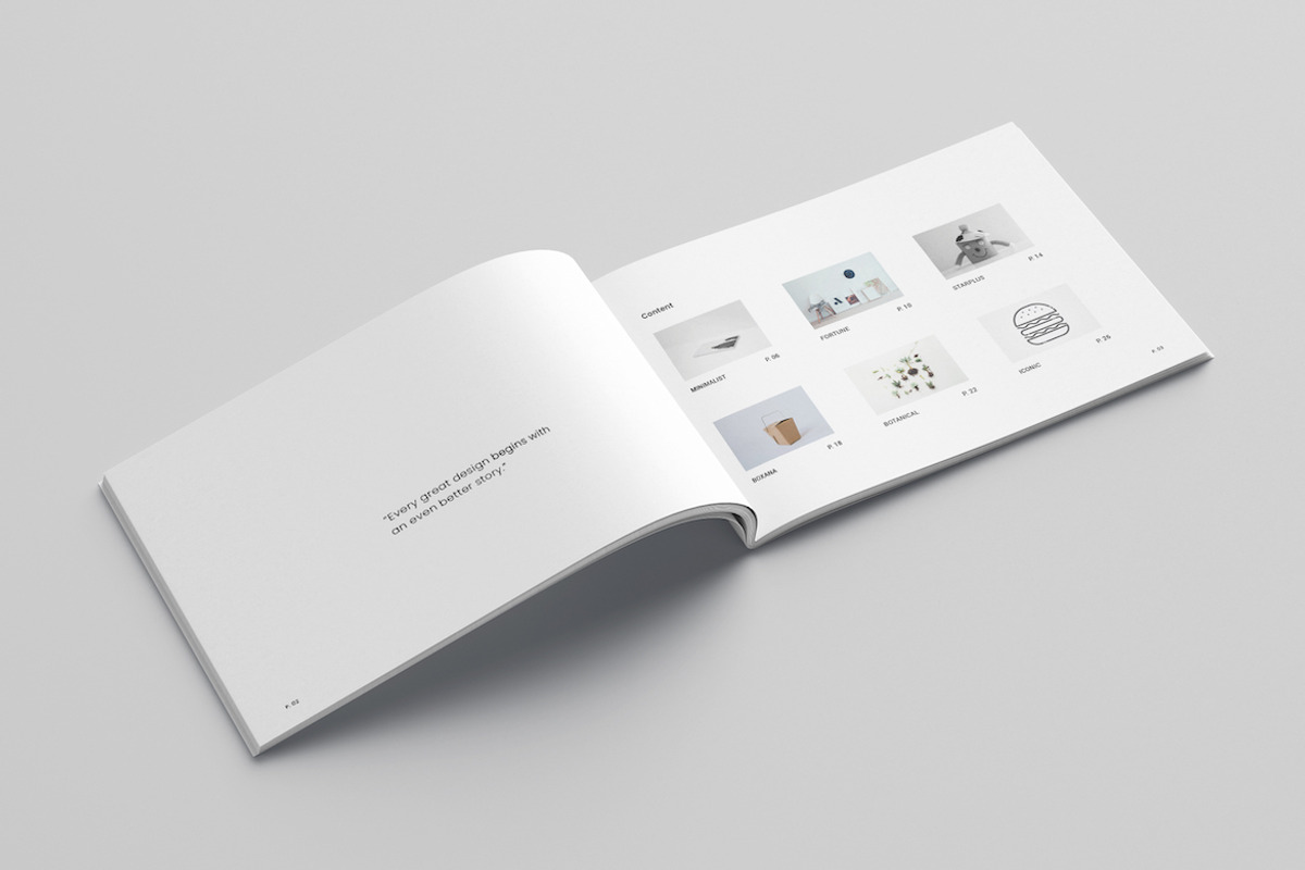 Minimal A5 Portfolio, a Brochure Template by Meenom Templates (Photo 3 of 13)