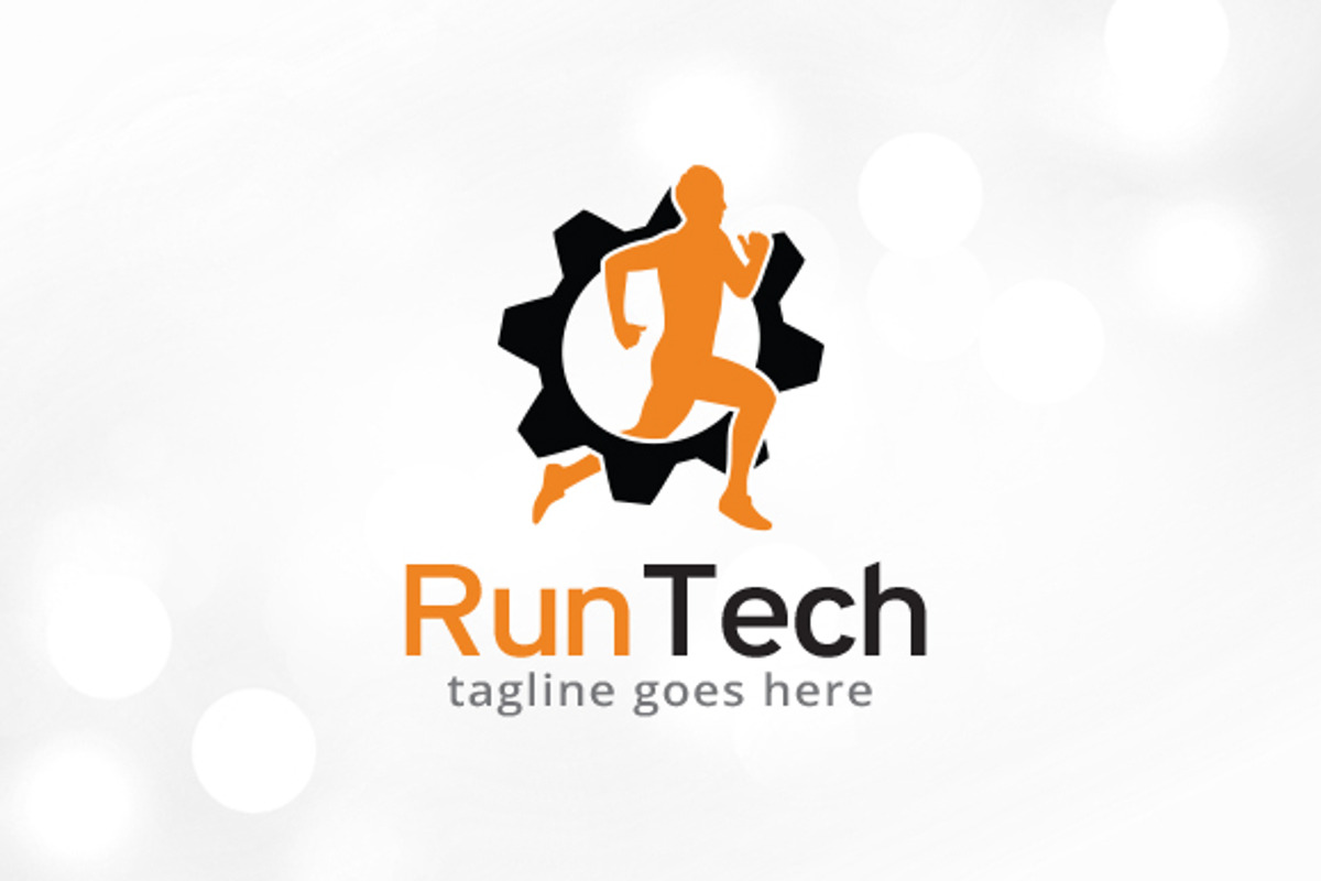Run Tech Logo Template Design, a Branding & Logo Template by gunaonedesign
