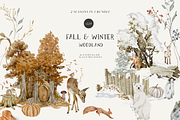 Fall & Winter Woodland Animals set, an Animal Illustration by Grace Noboa Illustrations (Thumbnail 1 of 17)