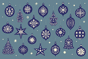 Retro Christmas Ornaments, an Object Graphic by Graphic Goods (Thumbnail 6 of 10)