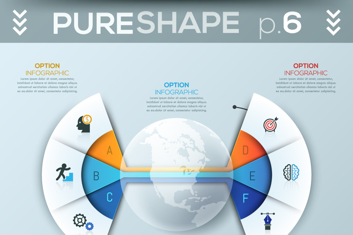 Pure Shape Infographic Bundle, a Presentation Template by Andrew Kras Design (Photo 19 of 26)