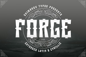 ST-Forge severe display font