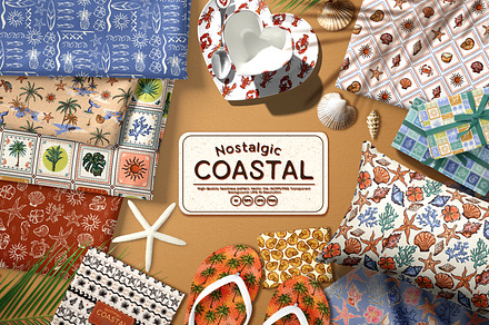Nostalgic Coastal, a Pattern Graphic by MSNTY STUDIOX