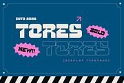 TORES, a Font by Pinisi ART (Thumbnail 1 of 10)