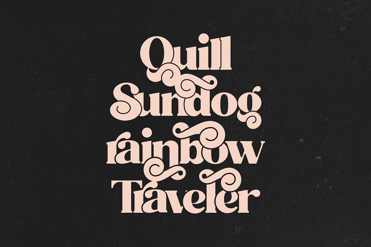 Hefton - ligature display typeface, a Serif Font by VP Fonts (Photo 13 of 19)
