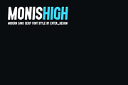 Monishigh Font, a Sans Serif Font by albert_kalingga (Thumbnail 4 of 6)