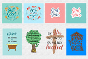 BUNDLE 74 BIBLE QUOTES, an Illustration by Ola-la-la (Thumbnail 8 of 15)