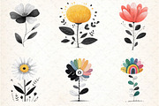 Abstract Flower Clipart Bundle, an Illustration by DreamCafeArt (Thumbnail 6 of 8)