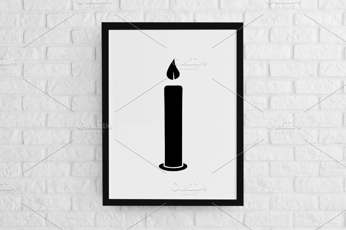 Candle Silhouette SVG, an Object Illustration by newminddesign (Photo 2 of 3)