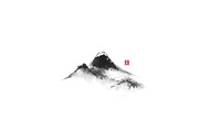 Sumi-e ink painting. Minimalism., an Illustration by Elina_Li (Thumbnail 13 of 38)