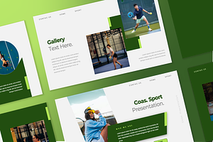 Coast Padel And Sport Google Slide, a Presentation Template by Overcloud