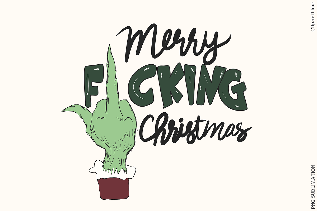 Merry Grinchmas Sublimation Bundle, a Decorative Illustration by ClipArtTime (Photo 3 of 10)