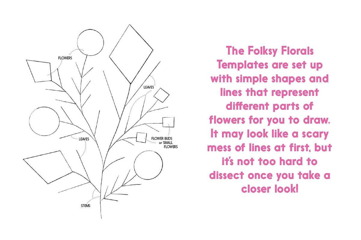 Folksy Wreaths & Bouquets Templates, an Illustration by On the Mark Designs (Photo 4 of 16)