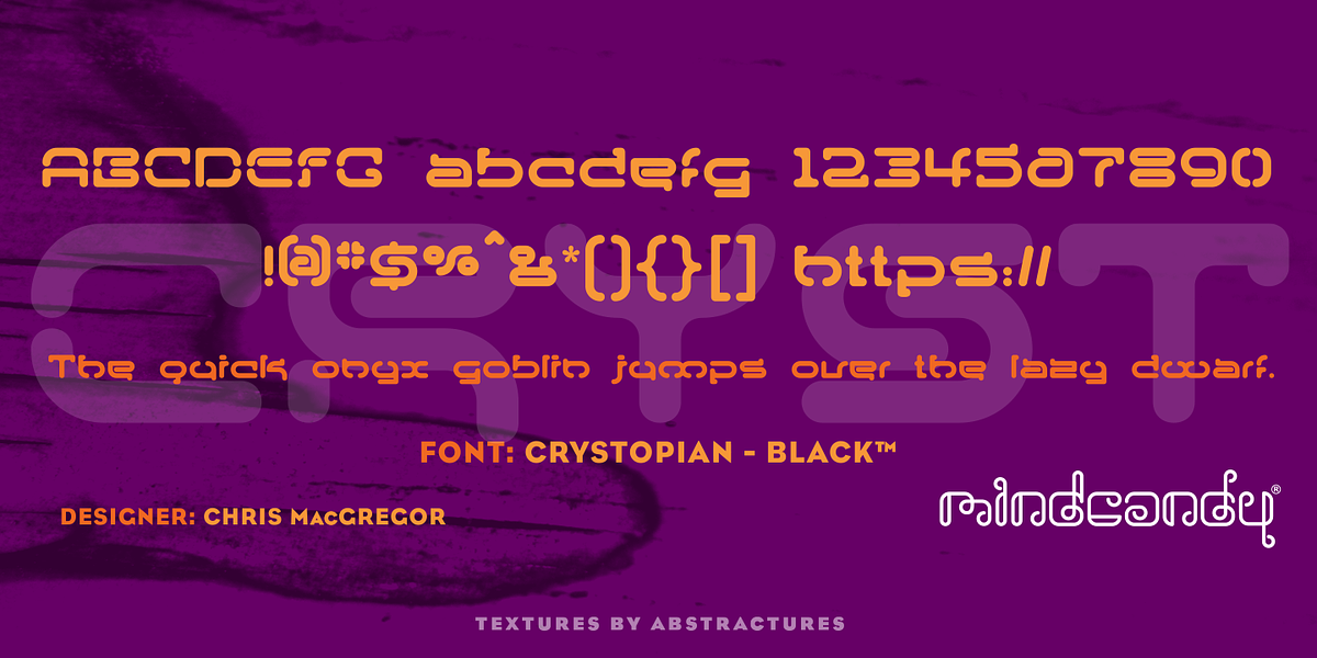 Crystopian™, a Sans Serif Font by MINDCANDY (Photo 3 of 3)