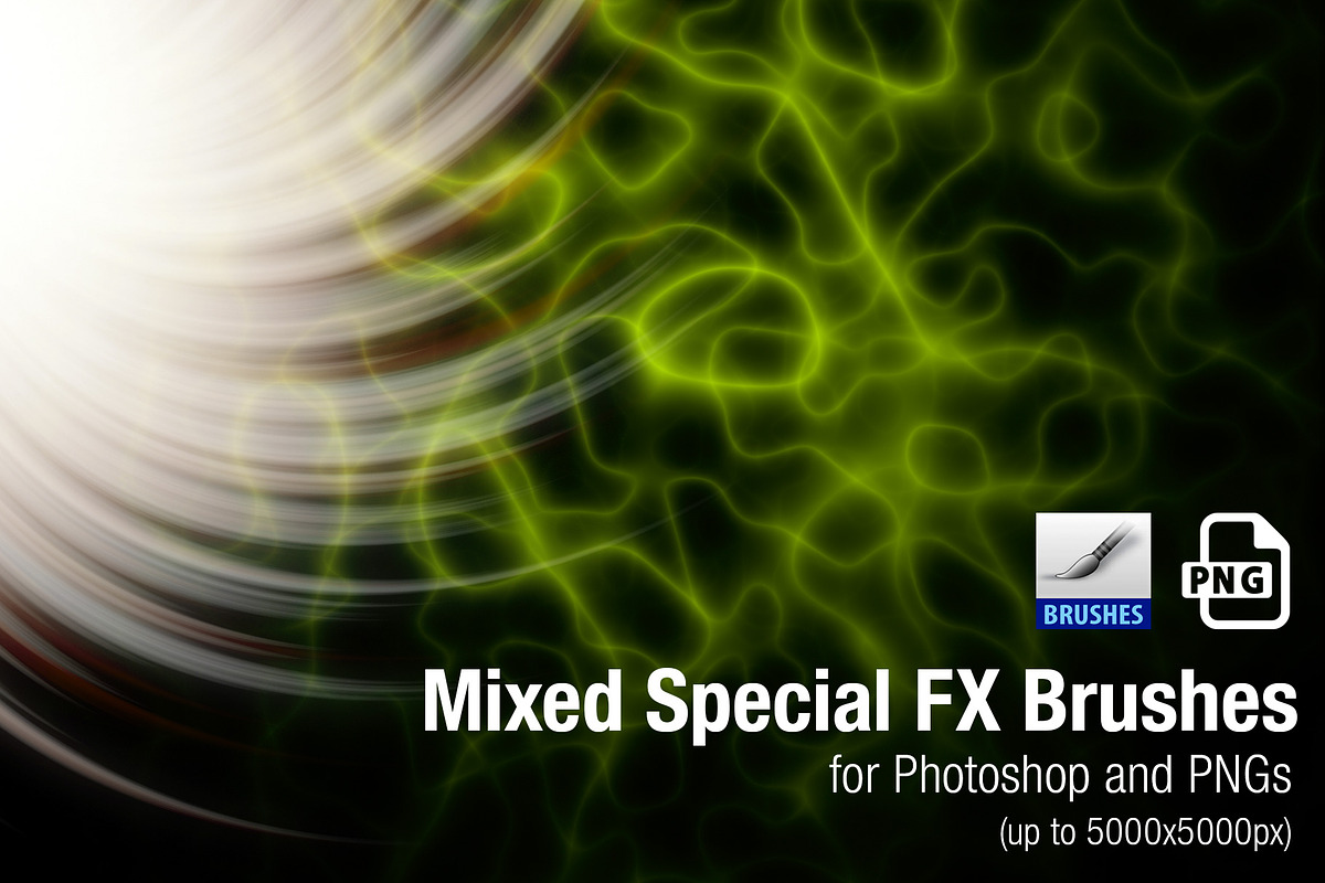 Mixed Special FX PS Brushes and PNGs, a Brush Add-On by Creative Graphics (Photo 2 of 5)