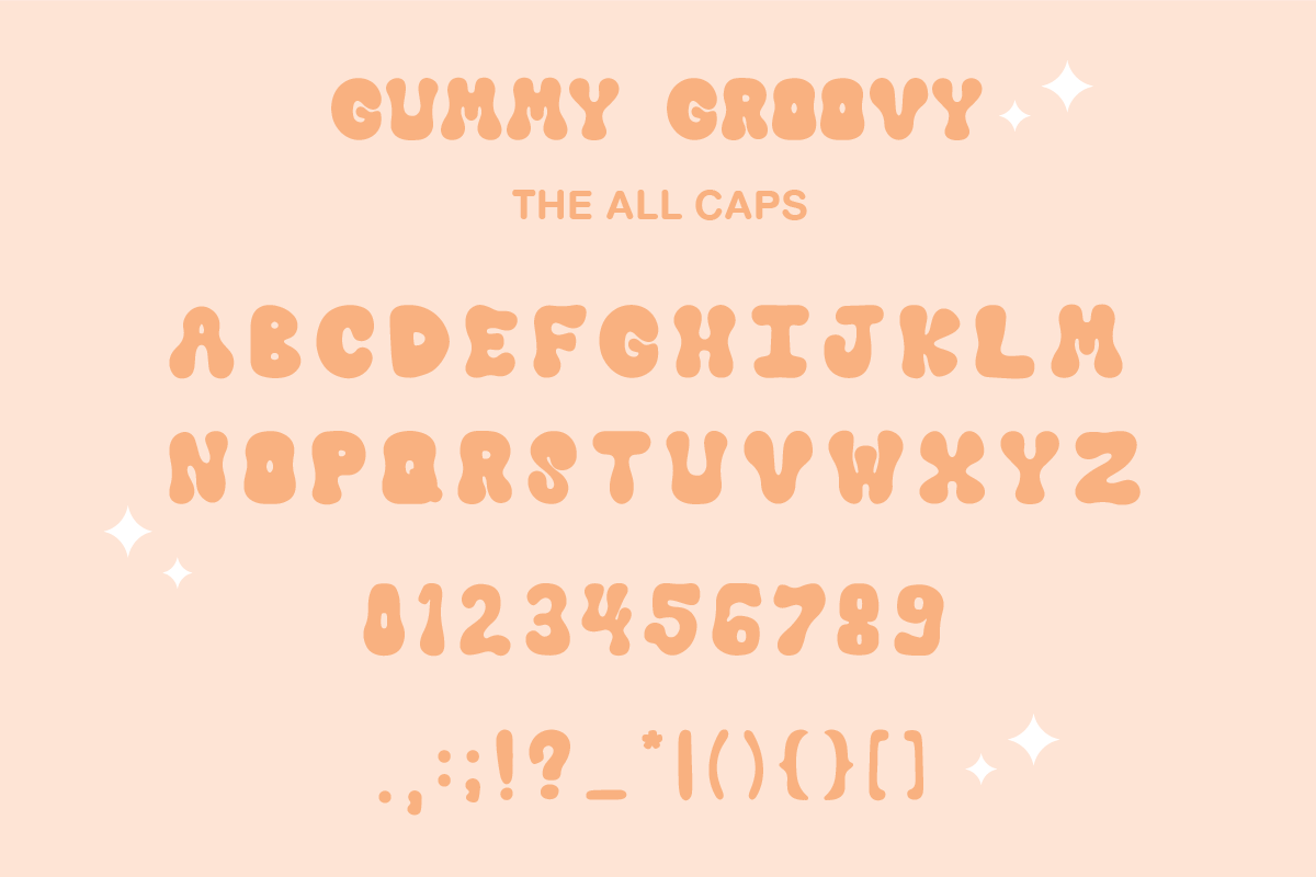 Gummy - Cute Groovy Font Duo, a Handwritten Font by Kanink Studio (Photo 6 of 7)