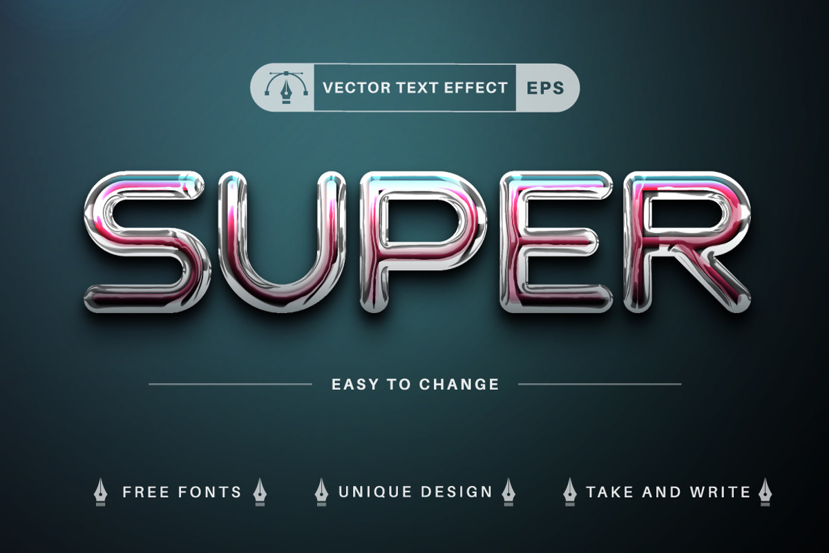 Set 10 Plastic Editable Text Effects, a Layer Style Add-On by rwgusev (Photo 11 of 11)