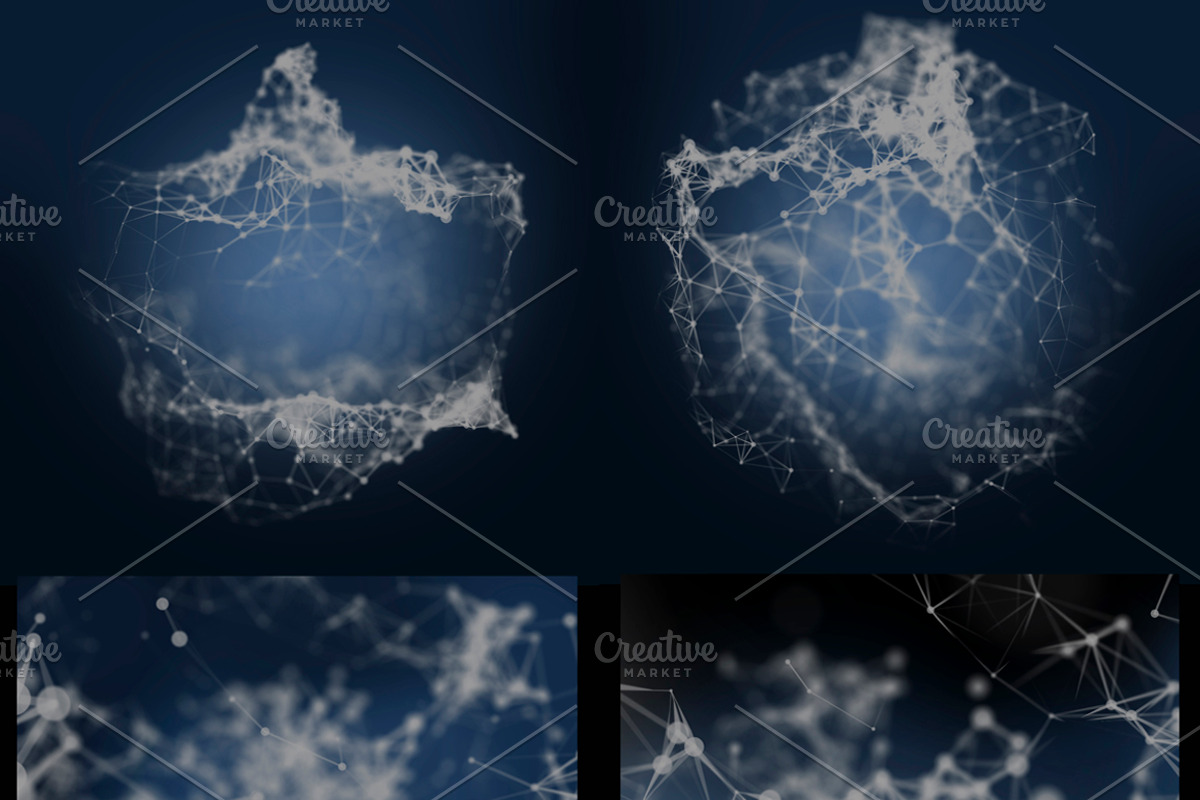 59 PLEXUS ABSTRACT BACKGROUNDS vol 1, a Technology Illustration by AndisREA (Photo 4 of 4)