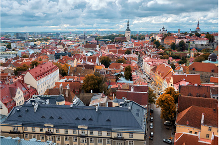Tallinn city center, view from above, an Architecture Photo by tilialucida