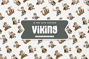 Friendly Viking Kid Cute Cartoon, a Person Illustration by Gohsantosa (Thumbnail 2 of 4)