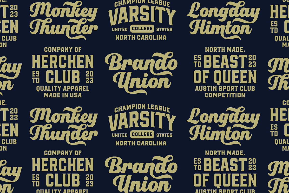 Thomkit Strike a Varsity Font Duo, a Serif Font by Blankids Studio (Photo 6 of 15)