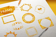 Gold texture elements, a Texture Graphic by VL Shop (Thumbnail 7 of 12)