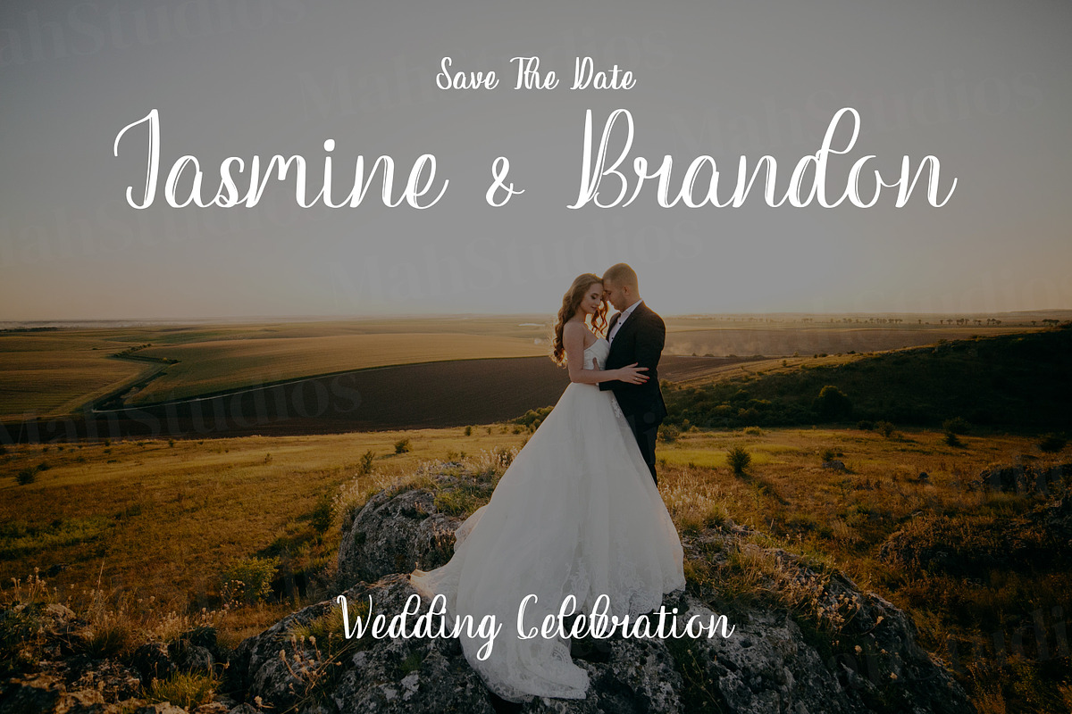 Writta Script Fonts, a Script Font by mahstudios (Photo 7 of 15)