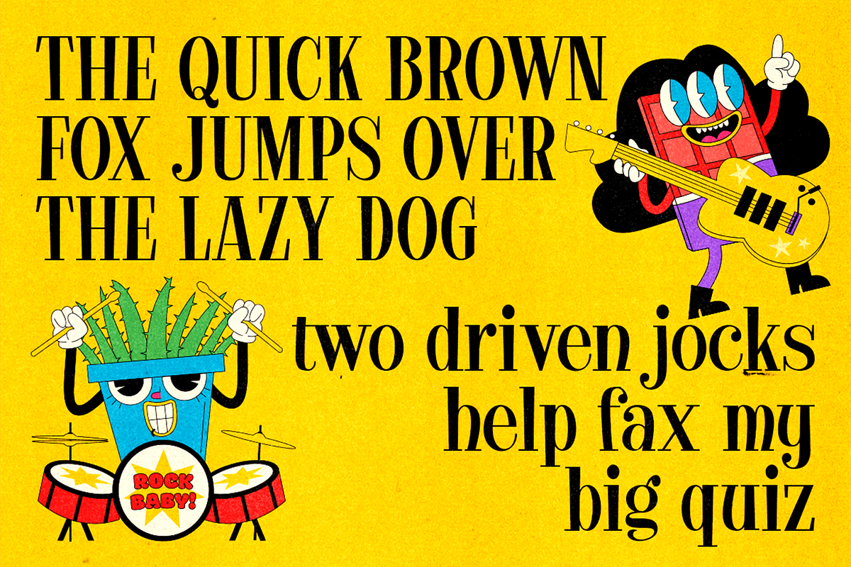 Jazzybam – Comical Serif Fonts, a Serif Font by Konstantine Studio (Photo 2 of 3)