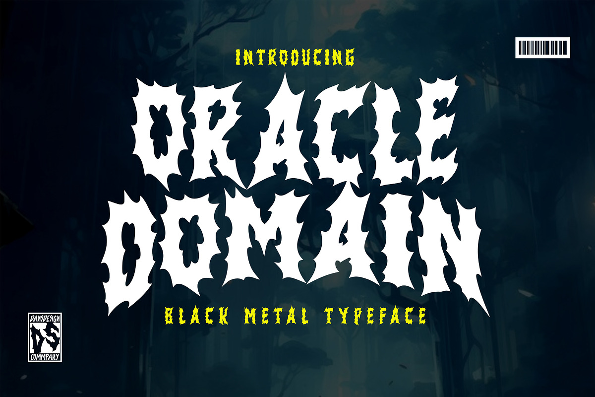 Oracle Domain Metal Horror Graffiti, a Blackletter Font by dansdesign (Photo 1 of 12)