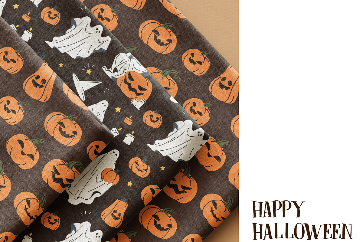Happy Halloween, seamless patterns, a Pattern Graphic by Good Studio (Photo 1 of 11)