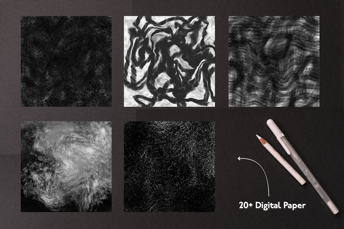 Procreate Bundle Pack Texture, a Brush Add-On by InkCloudDesign (Photo 13 of 21)