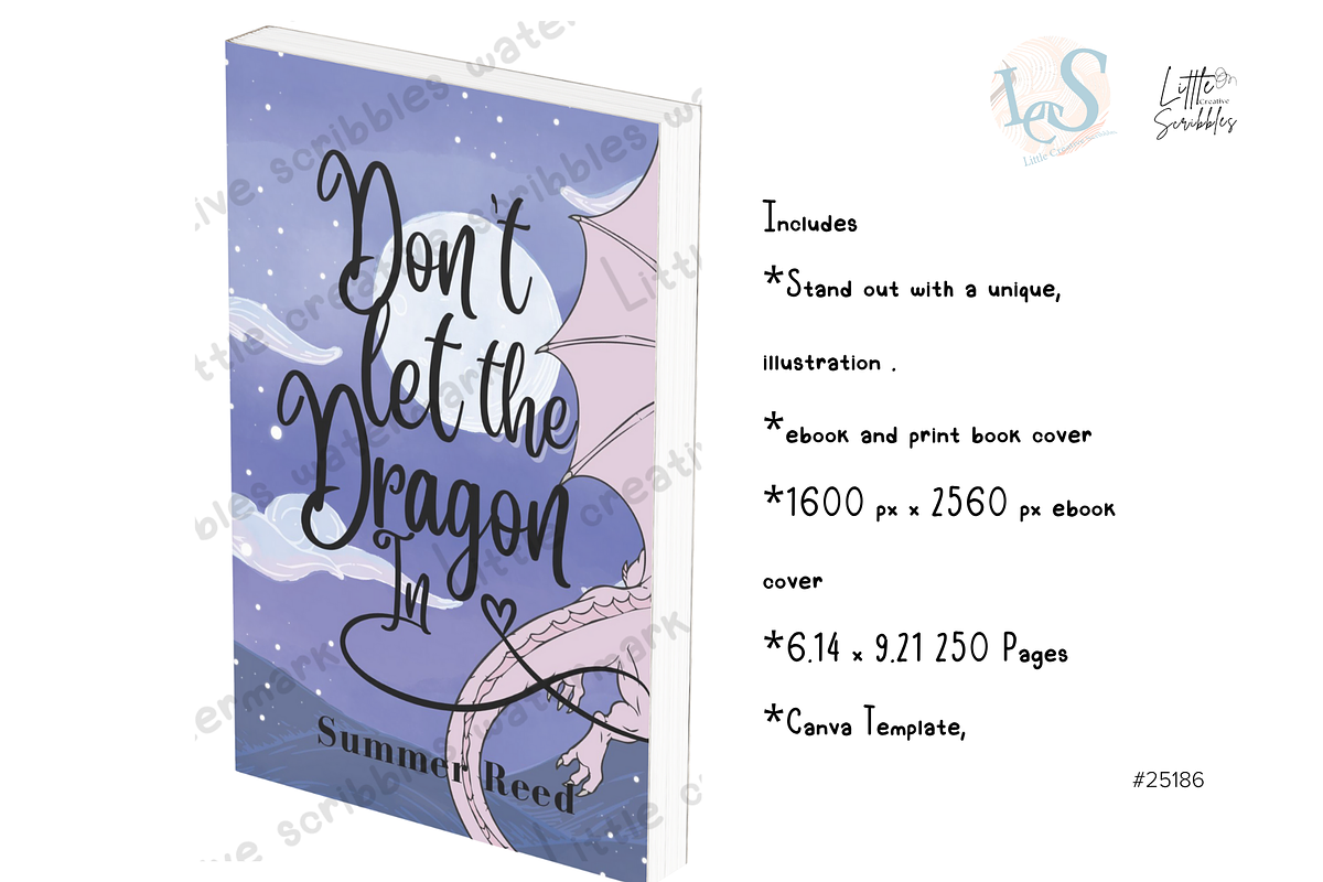 Premade Book Cover Template preview 2