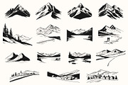 Winter Mountain Ski Resort Set, an Object Graphic by NatalieArtShop (Thumbnail 10 of 12)