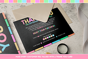 Pastel Neon Thank You Card, a Card Template by SunshineStudioBoutique (Thumbnail 7 of 10)