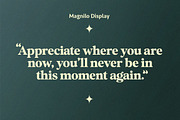 Magnilo Display, a Serif Font by Mulkan Nazir (Thumbnail 13 of 18)