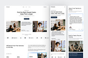 HR & Recruitment Agency Website UI, an UI Kit Template by peterdraw (Thumbnail 7 of 7)