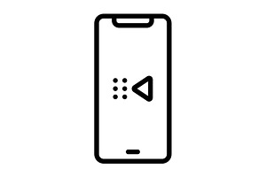 Prev reply black icon, an Outline Icon by Creative priyanka