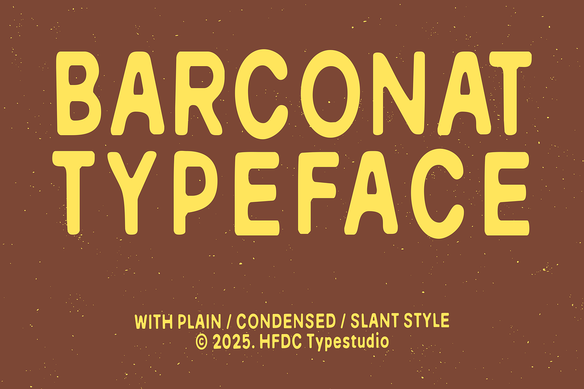 Barconat Rough Sans Serif, a Font by 24Design Studios (Photo 1 of 8)