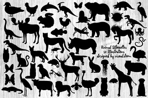 Wild Animal Silhouette Bundle