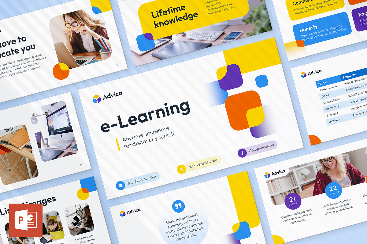 Presentation E-Learning, a Presentation Template by TemplatesNow! (Photo 1 of 14)