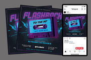 Retro 90s Party Flyer Template, a Flyer Template by Hotpin (Thumbnail 2 of 3)